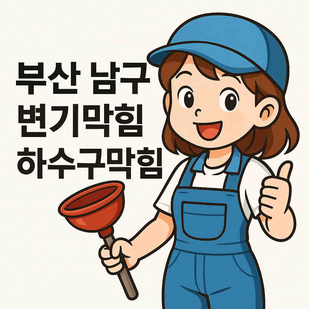 전문가에게 맡기세요, 부산 남구변기막힘 하수구막힘